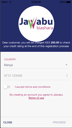 Jawabu Biashara Screen 3