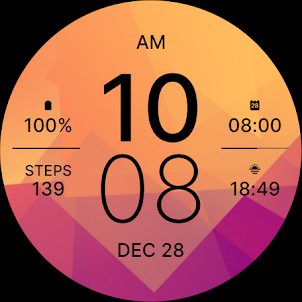 Sunset Fit Watch Face