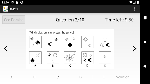 Abstract Logical Reasoning Screen 3