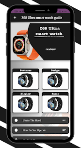 Z68 Ultra smart watch Guide