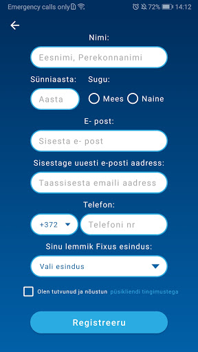 Fixus client card Screen 2