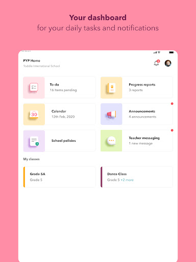 Screenshot of Toddle Educator