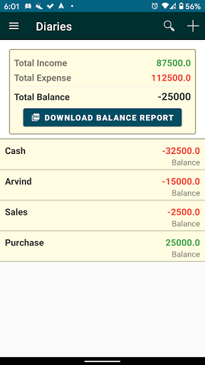 SaralHisab: Expense and Income Screen 3