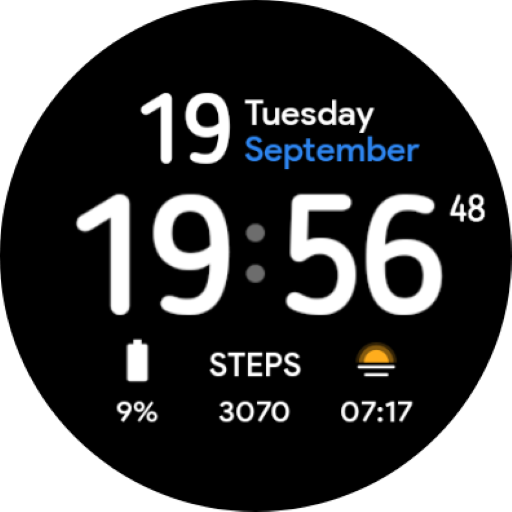 Minimal Visual: Watch face logo