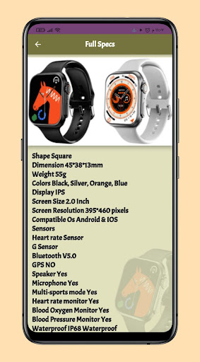 WS8 ultra smartwatch guide Screen 3