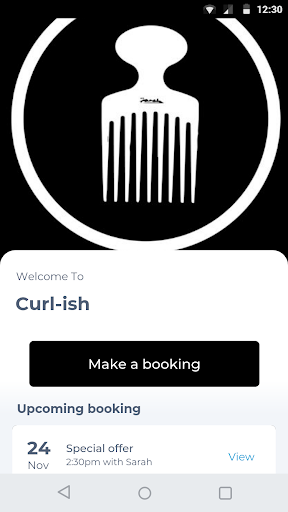 Android application Curl-ish screenshort