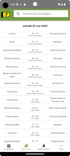 RugbyToWatch - programme rugby Screen 2
