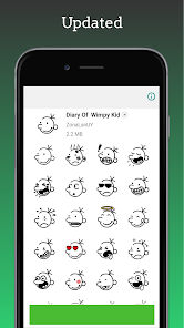 Screenshot 3 Stickers - Diario de Greg android