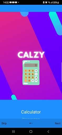 Android application Calzy screenshort
