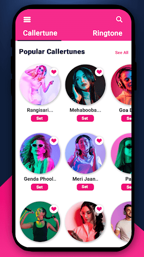 Android application Caller Tune App screenshort