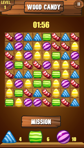 Android application Wood Candy Match 3 screenshort