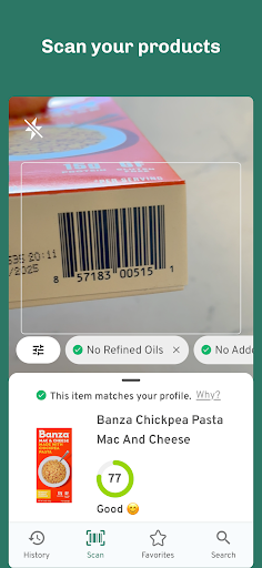 GreenChoice - Food Scanner Screenshot 2 - AppWisp.com