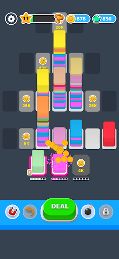 Android application Card Sort Puzzle screenshort
