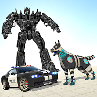 Police Dog Robot Transform: Car Robot Games