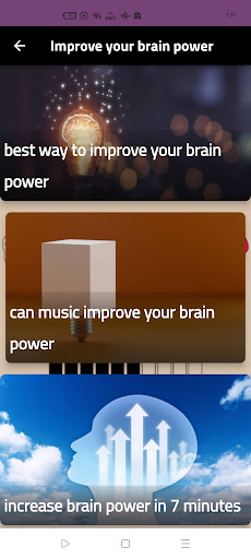 Improve your brain power