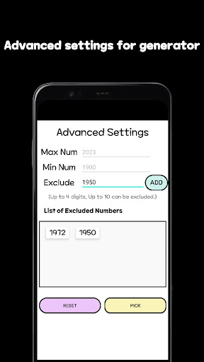 Random Number Generator Screen 3