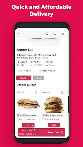 Doorstep Delivery App Screen 2