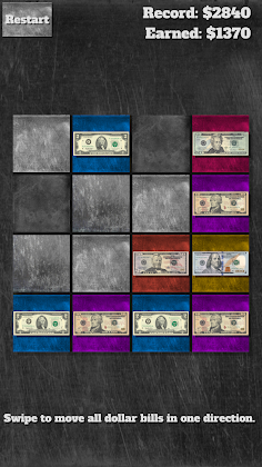 2048 Dollars - Money Puzzle - Screenshot 1