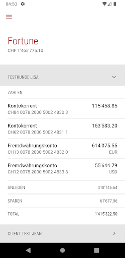 Mobile Banking Banque CEDC Screen 2