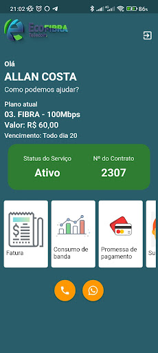 EcoFibra Telecom Screen 2