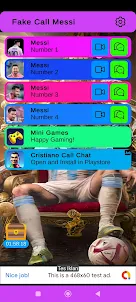 Messi Fake Call and Chat