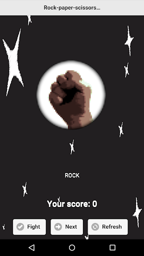 Android application RockPaperScissorsLizardSpock screenshort