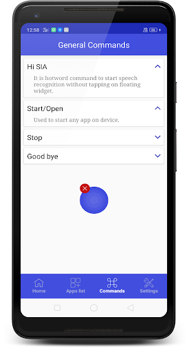 Screenshot of Sia - Virtual Assistant