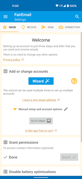 FairEmail, privacy aware email 1.2100 APK + Mod (Unlimited money) untuk android