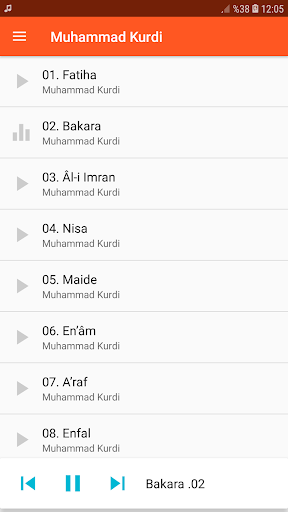 Android application Mohammadal Kurdi Full Quran screenshort