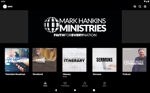 Screenshot of Mark Hankins Ministries