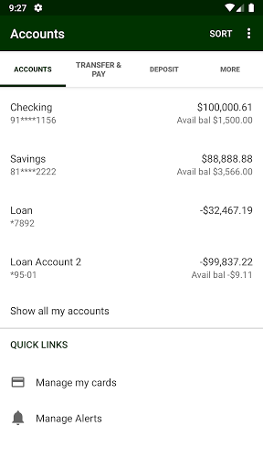 Waukesha State Bank Mobile Screen 3