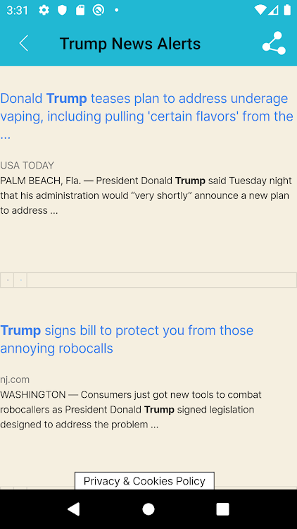 Trump Alerts- Daily updates - 2.0.0 - (Android)