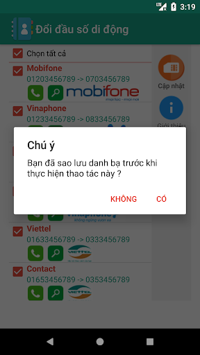 Đổi đầu số di động