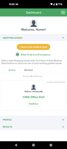 Immedipay Screen 2