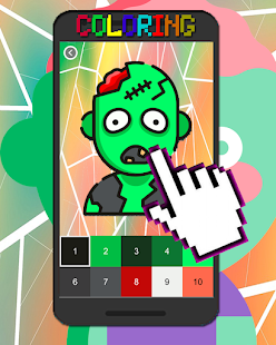 Zombie Color Tap Number Pixel 2.0 APK screenshots 3