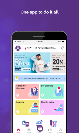 LaundroKart - Dry Cleaning App Screen 2