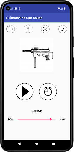 Android application Submachine Gun Sound screenshort