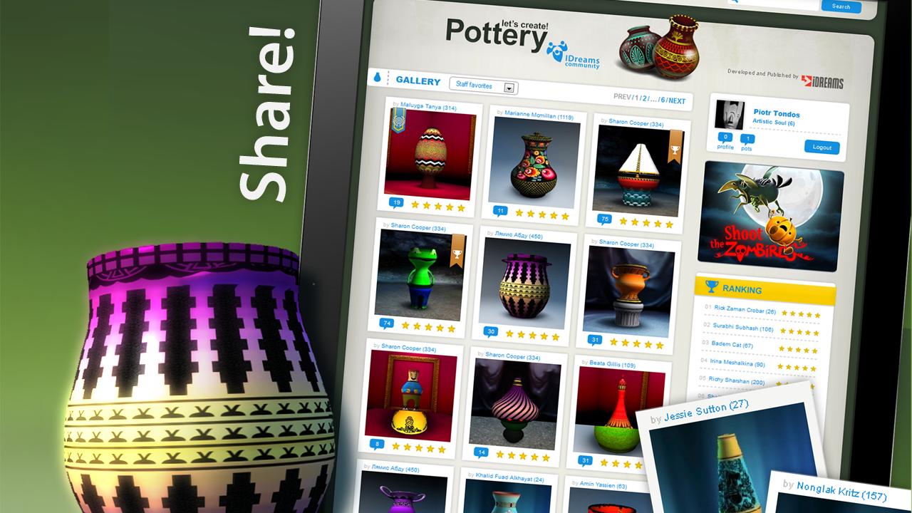 Android application Let's Create! Pottery screenshort