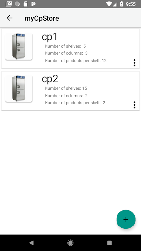 Android application MyCpStore PRO stock management screenshort