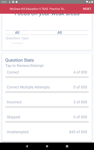 Screenshot of 5 TEAS Nursing School Entrance