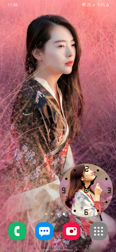 Chinese Girl Clock Wallpapers