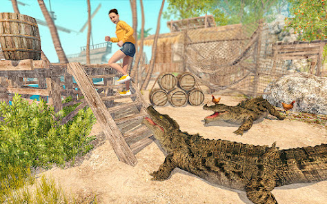 Wild Crocodile Attack Games 1.1 APK + Mod (Unlimited money) untuk android