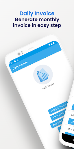 Android application Daily Invoice, Billing Receipt screenshort