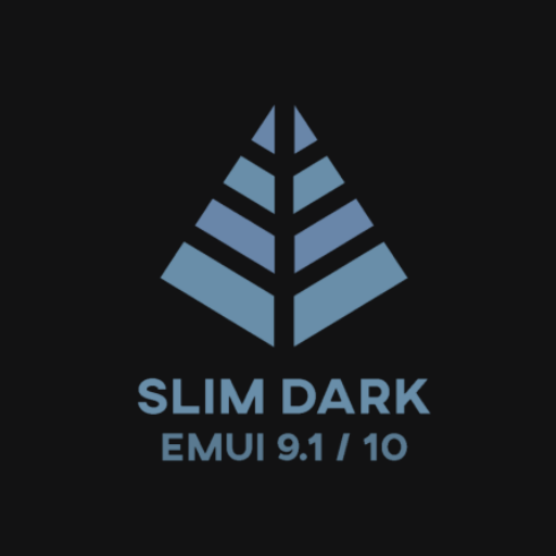 Slim Dark EMUI 9.1/10 Theme for Huawei/Honor