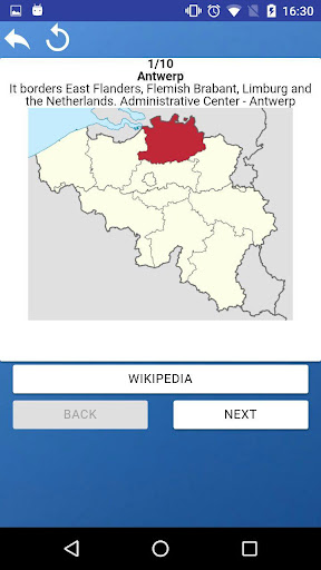Province of Belgium - tests m