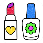 Cover Image of Download Glitter Makeup Coloring Book  APK