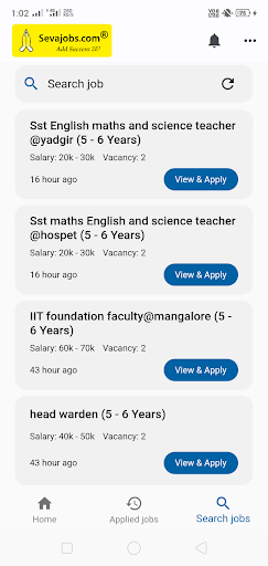 Sevajobs: Job search app Screen 3