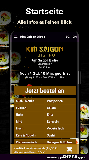 Kim Saigon Bistro Trier Screen 2