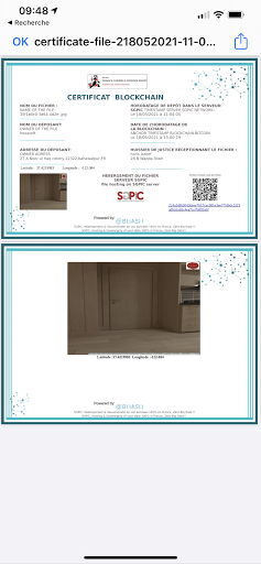 CEERTIF Screen 3