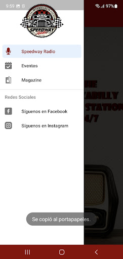 Speedway Radio Screen 2